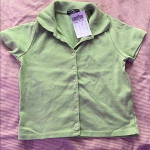 brandy melville green caroline top